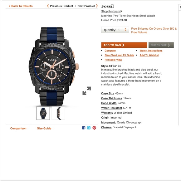Men’s Fossil watch